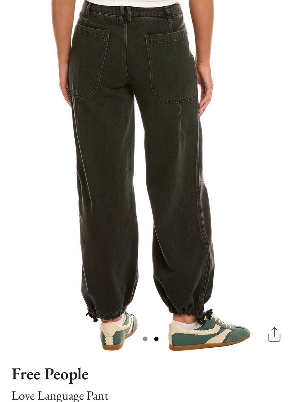 Free People Love Language Pant — black